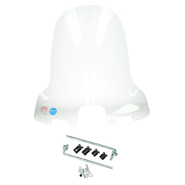 Pare-brise Regia avec kit de fixation haut (fabriqué en UE) transparent nipponia elegance, AGM Supreme, BTC insetto