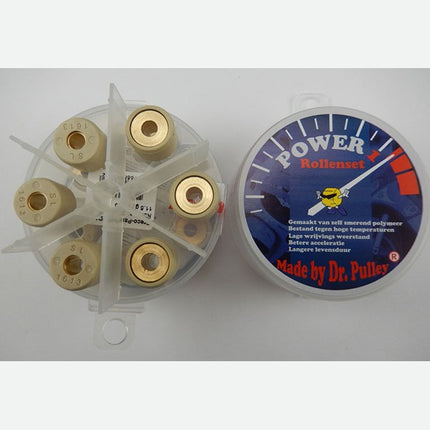 kit galets Power1 7.0gr Dr Pulley 16x13mm scooter gy6, scooter piaggio ot