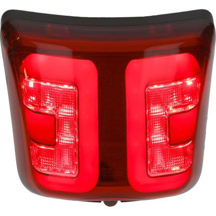 achterlicht Power1 led tube rood  E-keur glans zwart gts alle mod., gts super 300cc