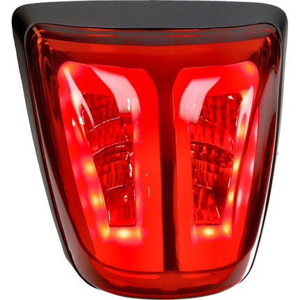 achterlicht Power1 led tube rood /zwart matt E-keur primavera, sprint