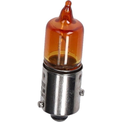 bulb 12V flosser 6w halogen BA9S orange 1pc