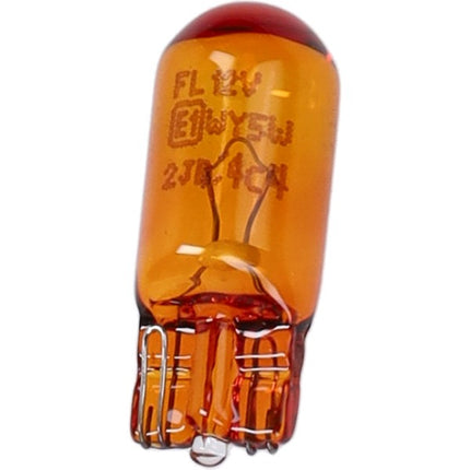 lamp 12V flosser 5W push-in t10 wedge orange 1pcs piaggio