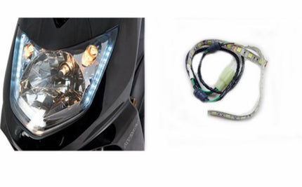 lamp 12V led dagrijverlichting met 3M plakstrip (lengte 15cm) 2-delig=op=op
