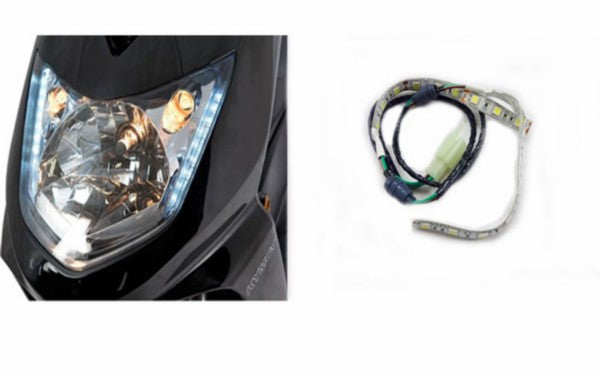 lamp 12V led dagrijverlichting met 3M plakstrip (lengte 15cm) 2-delig=op=op