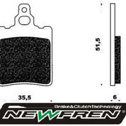 Newfren brake pad set rear GPR, AF1, RS Old, RS1999, RX, Tuareg FD0048