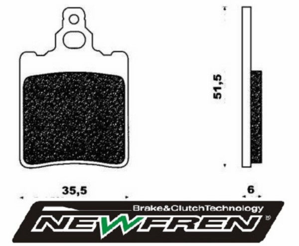 Newfren brake pad set rear GPR, AF1, RS Old, RS1999, RX, Tuareg FD0048