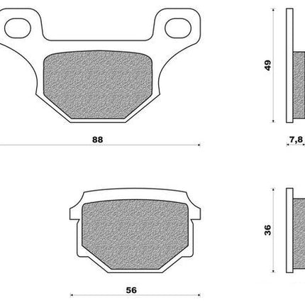 remblokset newfren 507, gpr, rieju, rs2, rs50 fd0077