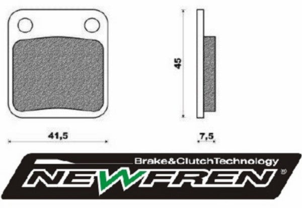 Brake pad set Newfren for MB, Viva VA2008 FD0080
