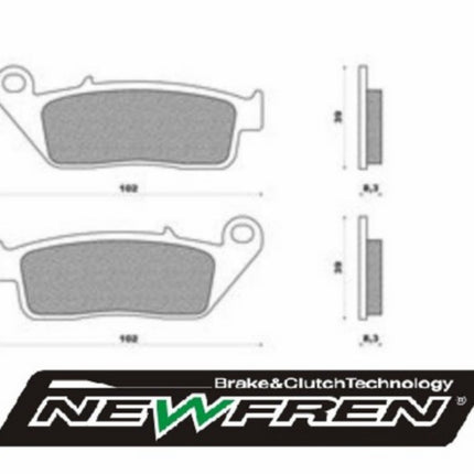 remblokset newfren adv350, BMW C sport 650 ie 4T LC (euro 4) va2016, sh300, sh350, burgman 650, geopolis, grand dink fd0132
