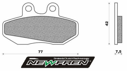 remblokset newfren derbi gpr, rx, senda drd pro fd0162