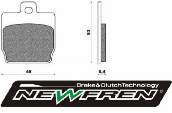 Brake Pad Set Newfren Rear Aerox FD0251
