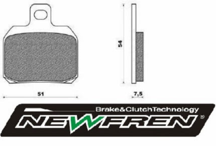 brake pad set newfren beverly 500cc, gpr2004, nexus 500cc, rieju, rs, speedfight 3, x9 fd0256