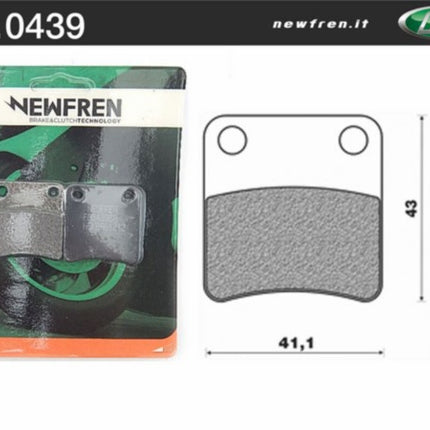 remblokset newfren handrem BMW C sport 650 ie 4T LC (euro 4) va2016, mp3 500cc, mp3-125cc, mp3-250cc, mp3-350cc, beverly, fuoco, gp800, mp3-300cc, mp3-400cc fd0439