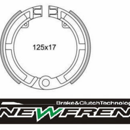 brake shoe set newfren ape, pk50, pk-xl gf0162