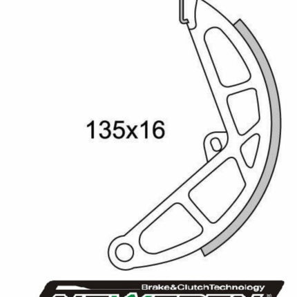 remsegment newfren achter bromfiets vespa gf0190