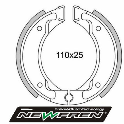 Brake Shoe Set Newfren BWS, MBK Booster, BW, BW Bump, BW Next, BW Spy GF1187