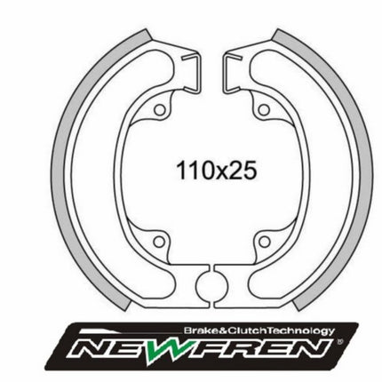 brake shoe set newfren scoopy, sh50 gf1229