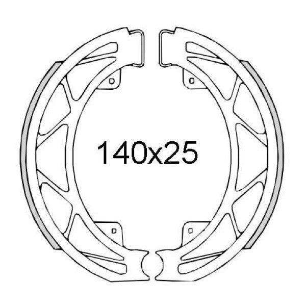 segment de frein set euro-4/5 centro 4t, liberty IGET, primavera, primavera 4t [euro4], runner 180cc, sprint 4t (euro4)