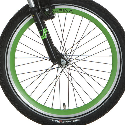 Alpina front wheel 20 J19DB Trial green black spk