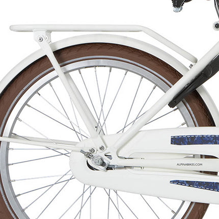 Porte-bagages arrière Alpina 22 Cargo blanc pur mat