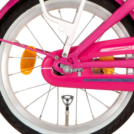 Roue arrière Alpina 18 moyeu de frein J20 blanc YS775 rayons zingués