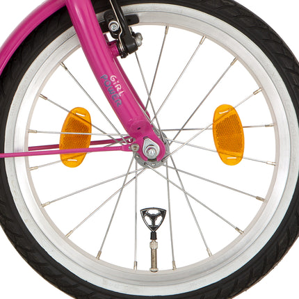 Alpina front wheel 16 HLQ-10A-1 white zinc spk