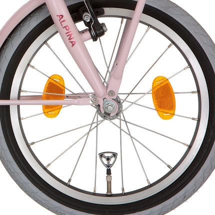 Roue avant Alpina 18 HLQ-10A-1 noire zinc spk