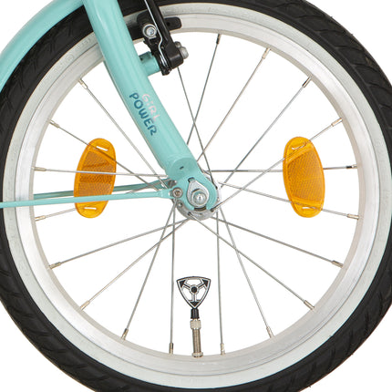 Roue avant Alpina 20 HLQC Girlpower blanc rayons zingués