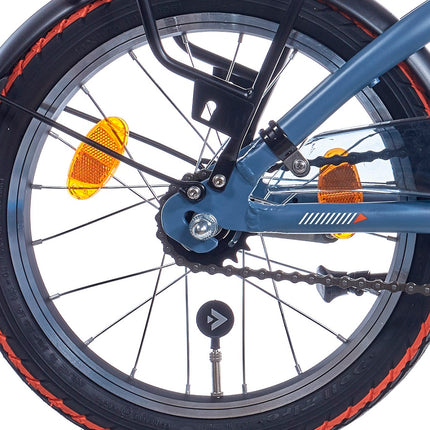 Roue arrière Alpina 16 HLQ-10A-1 noire mate cnc rayons zinc