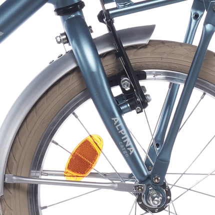 Alpina fourche avant 18 Cargo bleu acier mat