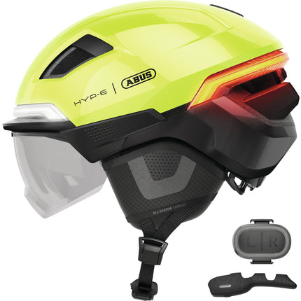 Abus smart helm Hyp-E BL.Ace jaune fluo M 54-58cm