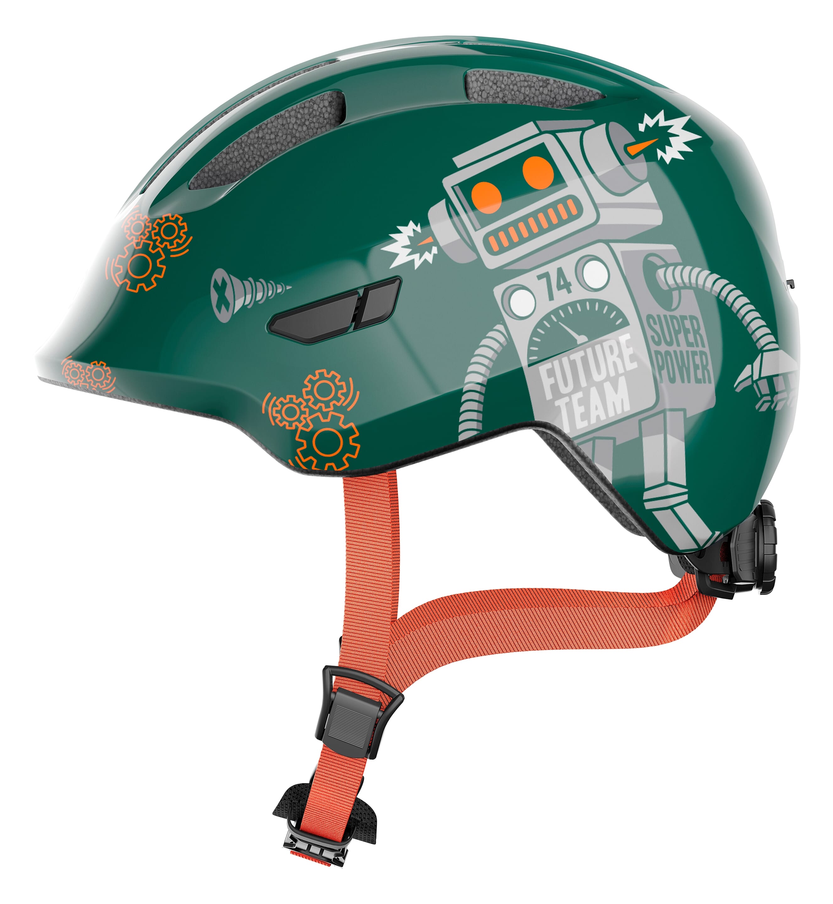 Abus helm Smiley 3.0 green robo M 50-55cm