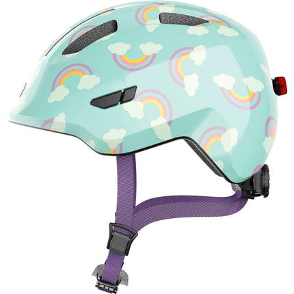 Abus helm Smiley 3.0 LED blue rainbow M 50-55cm