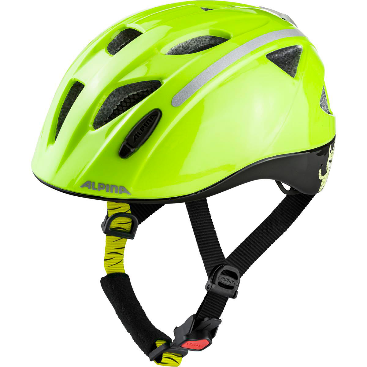 Alpina Sports kinderhelm Ximo Flash Be Visible 49-54 glans