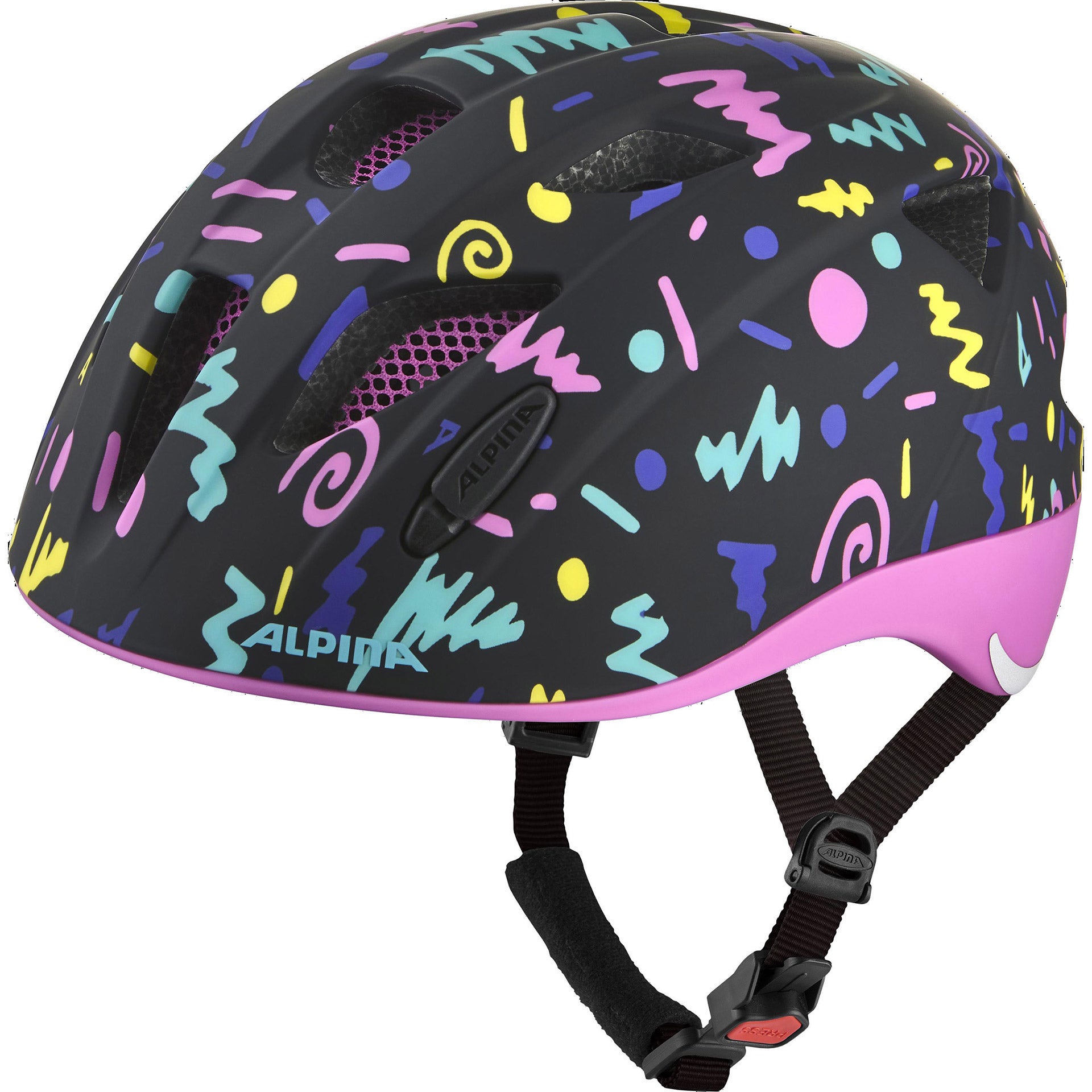 Alpina Sports kinderhelm Ximo Flash Black-Confetti 47-51 mat