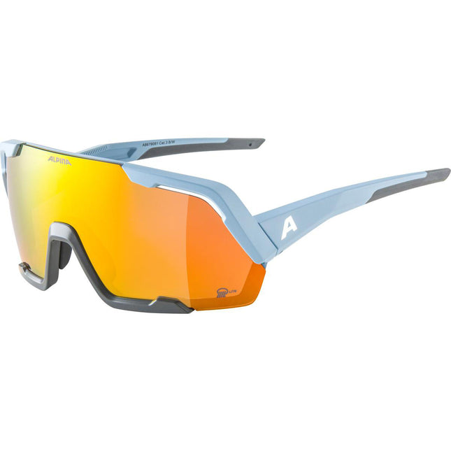 Alpina Sports sportbril Rocket Q-Lite mat lichtblauw