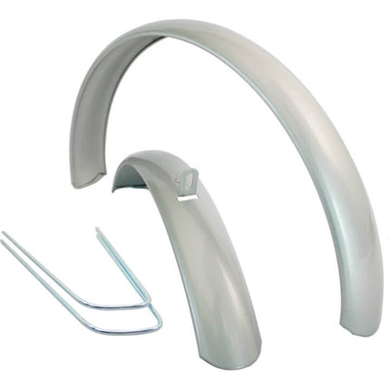 mudguard set 26 universal silver