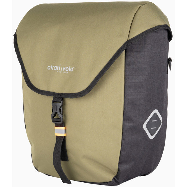 AtranVelo enkele tas Zap met AVS adapter 25l groen