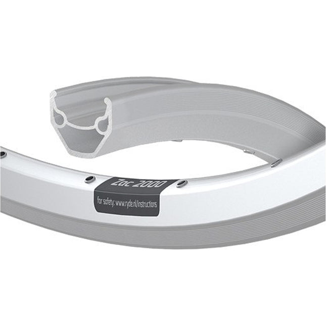 Ryde velg 28 ZAC2000 silver ano CNC 36/14