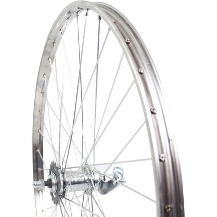 Roue arrière Roland 28 x 1 1/2 Velo RN HL32 jante aluminium rayon zinc