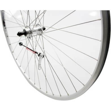 Roland achterwiel 28 x 1 race uitval freewh zilver RVS spk