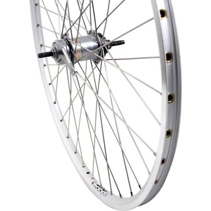 Roue arrière Roland 28 Nexus 3 RN ZAC2000 argent rayons inox