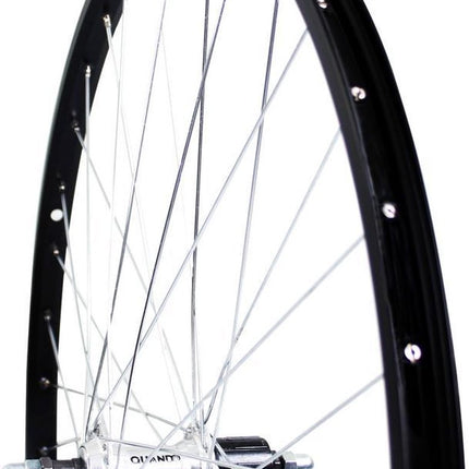 Roland achterwiel 28 vast cass 7v Alu AS26 zwart zink spk