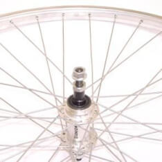 Roland rear wheel 28 fixed freewh Alu AS26 silver zinc spk