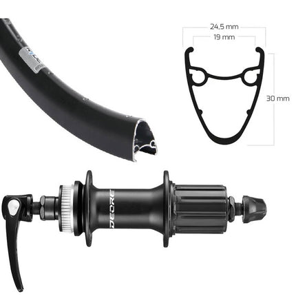Roland achterwiel 28 Ryde Dutch19 Shimano M5100 zw spk