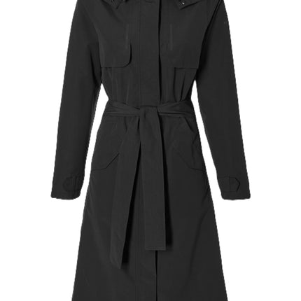 Basil trenchcoat Mosse dames Jet Black XL