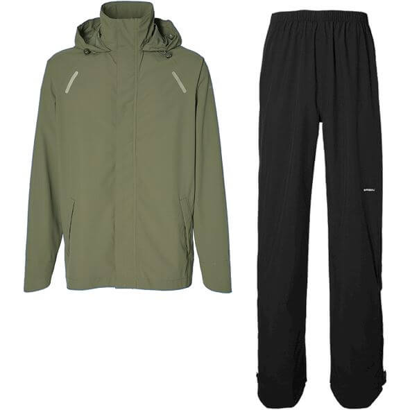 Basil regenpak Hoga unisex Olive Green L