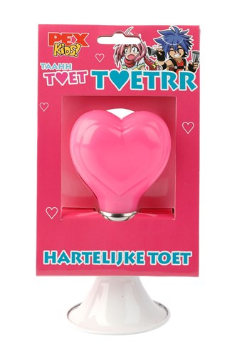 Pexkids BALHOORN staal WIT/ROZE "Hartje"