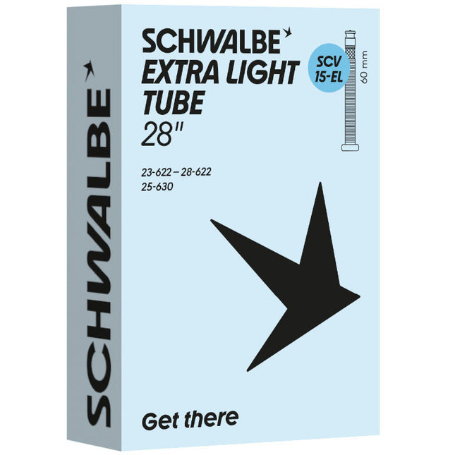 Schwalbe binnenband SCV15-EL 23/28-622/630 60mm zwart