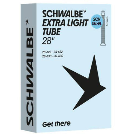 Schwalbe binnenband SCV15L-EL 28/34-622/630 60mm zwart